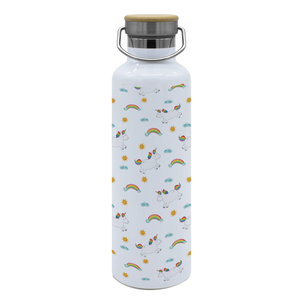 Trinkflasche Einhorn Happy Muster Thermosflasche, Isolierflasche, Edelstahl, Trinkflasche, isoliert, Wamrhaltefunktion, Sportflasche, Flasche zum Sport, Sportlerflasche, Einhorn, Einhörner, Einhorn Deko, Pegasus, Unicorn, glücklich, fröhlich, Spaß, Freude, Lebensfreude, witzig, spannend, Lächeln, Lachen