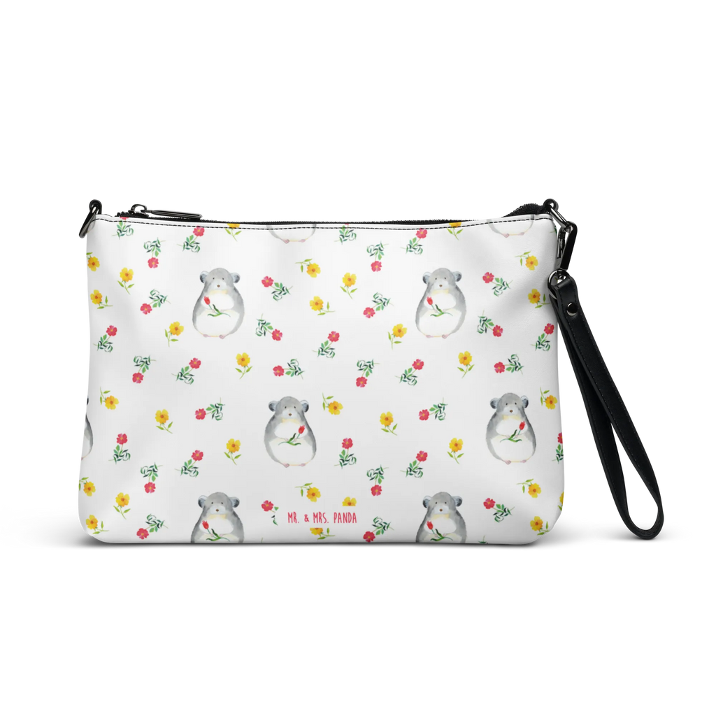 Handtasche Chinchilla Blume Muster Handtasche, Umhängetasche, Henkeltasche, Taschen, Damentasche, Handtaschen Damen, Handtasche Damen, Umhängetasche Damen, Shopper Tasche, Kleine Umhängetasche, Abendtasche, Damen Umhängetasche, Kleine Handtasche Damen, Tiermotive, Gute Laune, lustige Sprüche, Tiere, Chinchilla, Chinchillas, Liebeskummer, Kummer, Depressionen, traurig sein, Chaos, Glücklichsein, Büro, Büroalltag