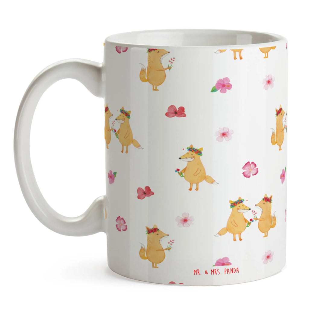 Tasse Fuchs Blumen Muster Tasse, Kaffeetasse, Teetasse, Becher, Kaffeebecher, Teebecher, Keramiktasse, Porzellantasse, Büro Tasse, Geschenk Tasse, Tasse Sprüche, Tasse Motive, Kaffeetassen, Tasse bedrucken, Designer Tasse, Cappuccino Tassen, Schöne Teetassen, Fuchs, Füchse, Fox, Liebe, Freundin, Fuchsmädchen, Blumenmädchen, Freundinnen, Liebesbeweis, Blume, Blumen, Motivation, Freude, ich, mich, Selbstliebe