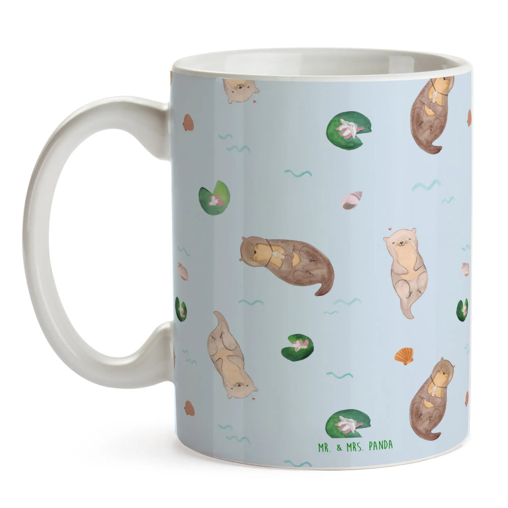 Tasse Otter Muschel Muster Tasse, Kaffeetasse, Teetasse, Becher, Kaffeebecher, Teebecher, Keramiktasse, Porzellantasse, Büro Tasse, Geschenk Tasse, Tasse Sprüche, Tasse Motive, Kaffeetassen, Tasse bedrucken, Designer Tasse, Cappuccino Tassen, Schöne Teetassen, Otter, Fischotter, Seeotter, Otterliebe, grübeln, träumen, Motivation, Tagträumen, Büro