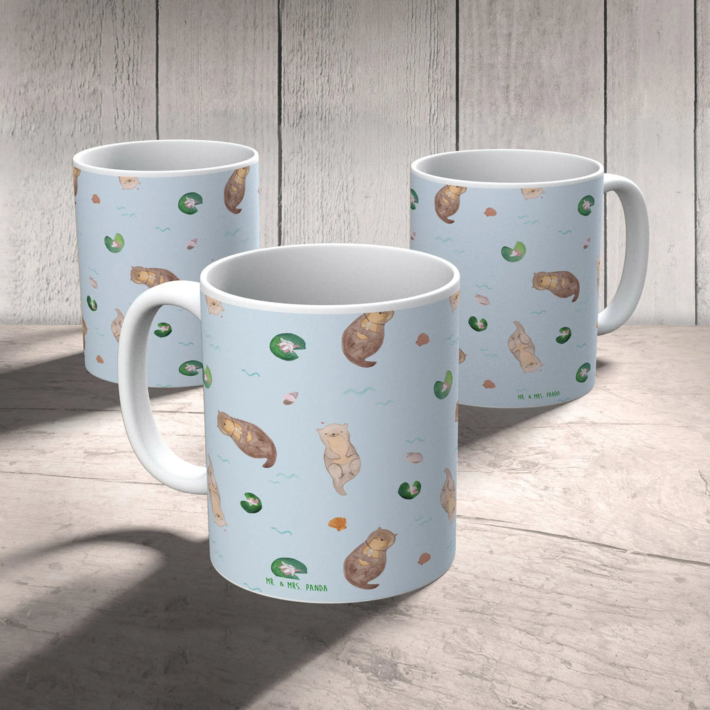 Tasse Otter Muschel Muster Tasse, Kaffeetasse, Teetasse, Becher, Kaffeebecher, Teebecher, Keramiktasse, Porzellantasse, Büro Tasse, Geschenk Tasse, Tasse Sprüche, Tasse Motive, Kaffeetassen, Tasse bedrucken, Designer Tasse, Cappuccino Tassen, Schöne Teetassen, Otter, Fischotter, Seeotter, Otterliebe, grübeln, träumen, Motivation, Tagträumen, Büro