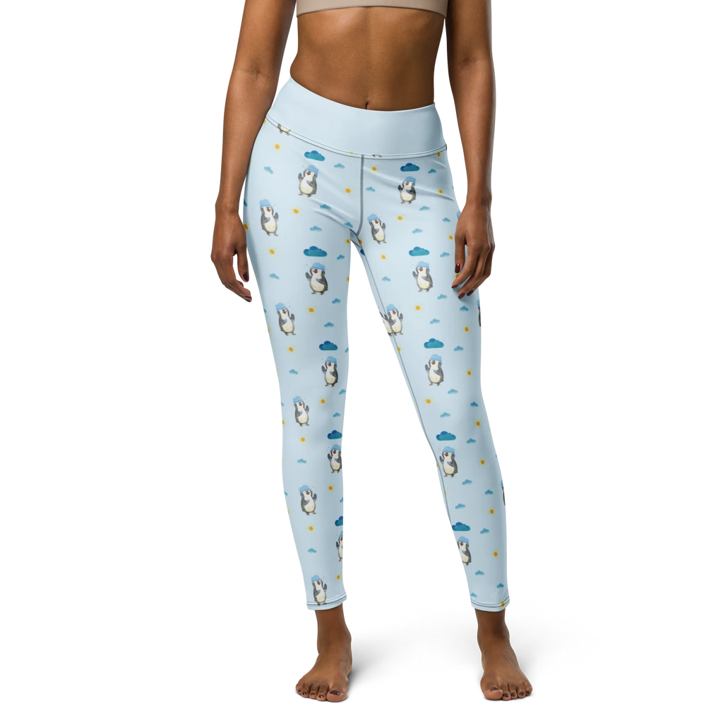 Yogahose Pinguin Duschen Muster Yogapants, Yogaleggings, Yogaleggins, Yogahose Damen, Yogahose, Frauen, Yogahose Mädchen, Yogahose Kinder, Yogahose Herren, Yogahose Männer, Pinguin, Pinguine, Dusche, duschen, Lebensmotto, Motivation, Neustart, Neuanfang, glücklich sein