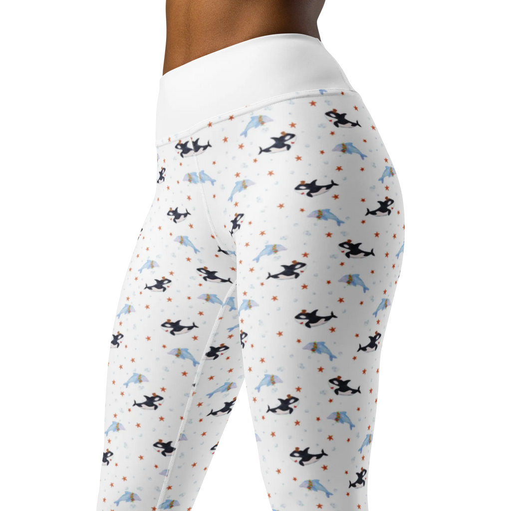 Yogahose Orca Zylinder Muster Yogapants, Yogaleggings, Yogaleggins, Yogahose Damen, Yogahose, Frauen, Yogahose Mädchen, Yogahose Kinder, Yogahose Herren, Yogahose Männer, Meerestiere, Meer, Urlaub, Narwal, Glitter, Konfetti, Glitzer, Geburtstag, Feier, Fete, Fest, Glückwunsch, Orca