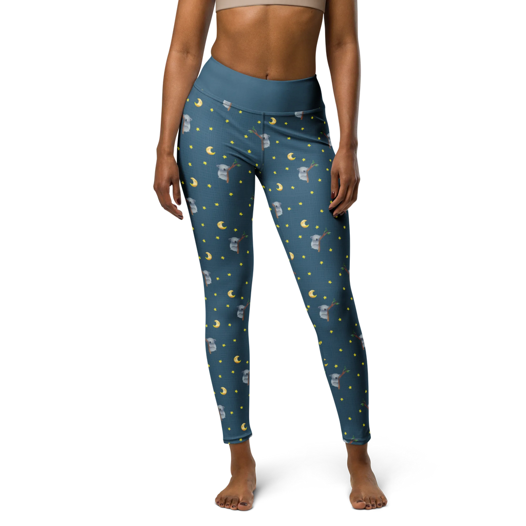 Yogahose Koalabär Muster Yogapants, Yogaleggings, Yogaleggins, Yogahose Damen, Yogahose, Frauen, Yogahose Mädchen, Yogahose Kinder, Yogahose Herren, Yogahose Männer, Tiermotive, Gute Laune, lustige Sprüche, Tiere, Koala, träumen, Traum, schlafen, Schlafzimmer, Traumland, Bär, Koalabär