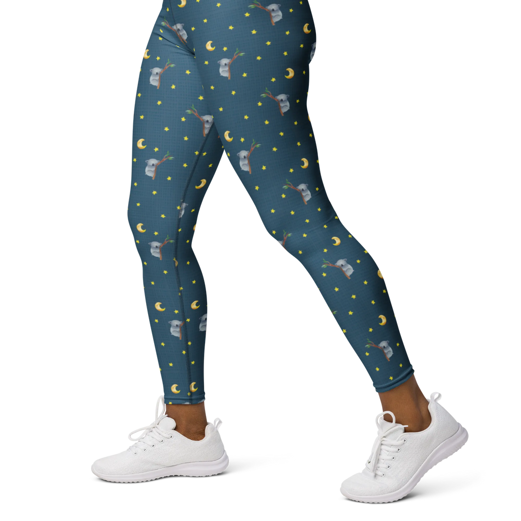 Yogahose Koalabär Muster Yogapants, Yogaleggings, Yogaleggins, Yogahose Damen, Yogahose, Frauen, Yogahose Mädchen, Yogahose Kinder, Yogahose Herren, Yogahose Männer, Tiermotive, Gute Laune, lustige Sprüche, Tiere, Koala, träumen, Traum, schlafen, Schlafzimmer, Traumland, Bär, Koalabär