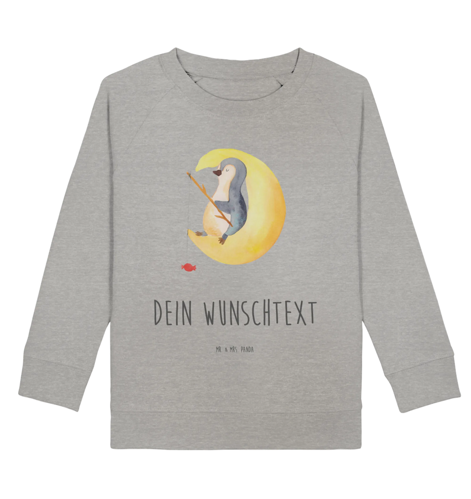 Personalisierter Kinder Pullover Pinguin Mond Personalisierter Kinder Pullover, Personalisiertes Kinder Sweatshirt, Jungen, Mädchen, Pinguin, Pinguine, Spruch, schlafen, Nachtruhe, Einschlafen, Schlafzimmer, Schlafstörungen, Gästezimmer