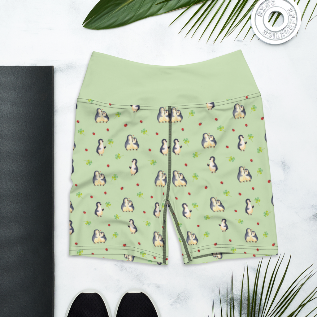 Yoga Shorts Pinguin Marienkäfer Muster Yoga Shorts, Yogashorts, Sporthose, Sportshorts, Fitnesshose, Sportshorts Damen, Yoga Shorts Damen, Yogabekleidung, Sportbekleidung, Pinguin, Pinguine, Marienkäfer, Liebe, Wunder, Glück, Freude, Lebensfreude