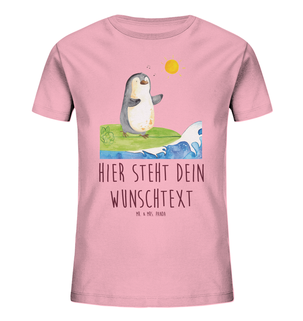 Personalisiertes Kinder T-Shirt Pinguin Surfer Personalisiertes Kinder T-Shirt, Pinguin, Pinguine, surfen, Surfer, Hawaii, Urlaub, Wellen, Wellen reiten, Portugal