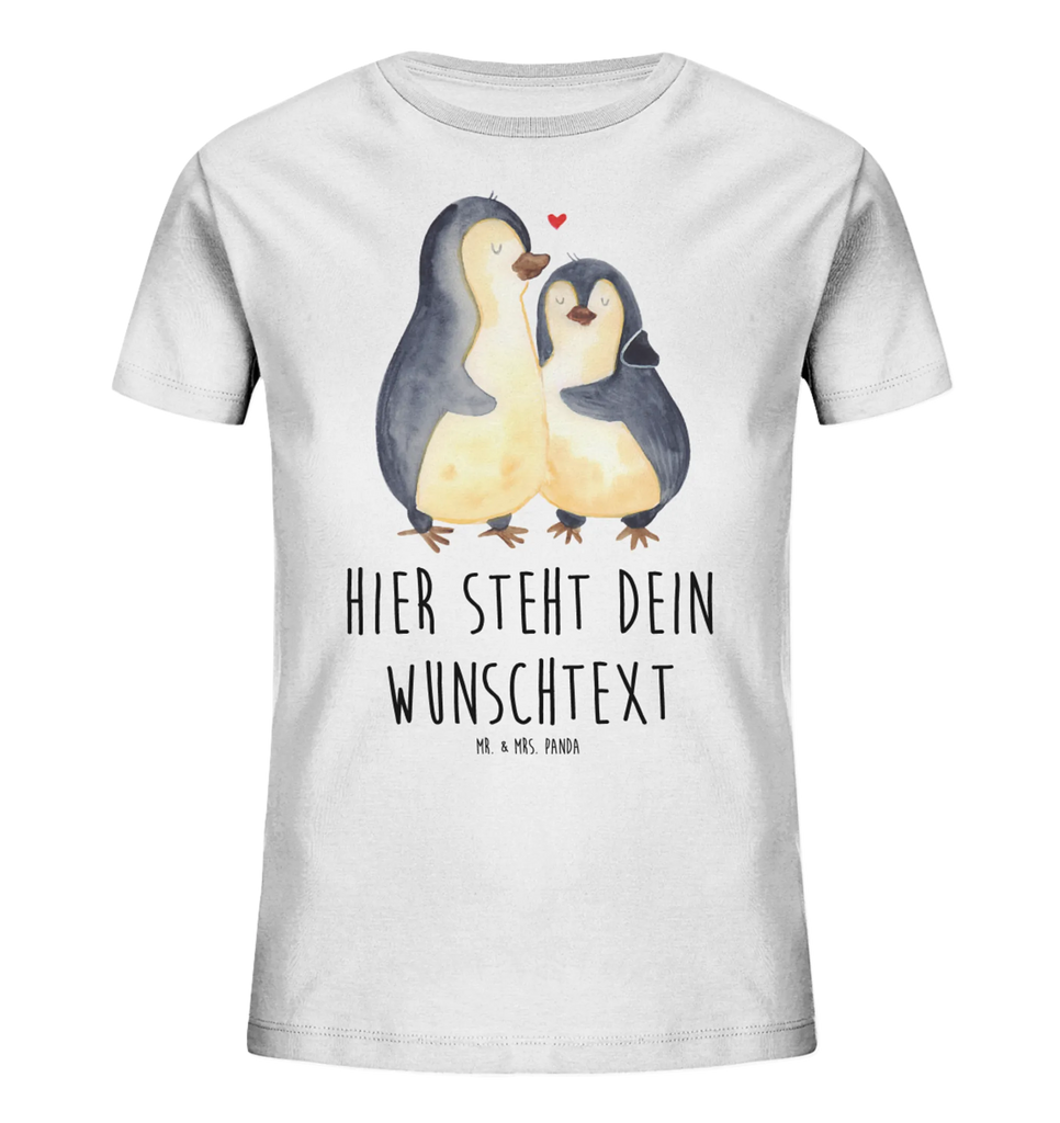 Personalisiertes Kinder T-Shirt Pinguin umarmen Personalisiertes Kinder T-Shirt, Pinguin, Liebe, Liebespaar, Liebesbeweis, Liebesgeschenk, Verlobung, Jahrestag, Hochzeitstag, Hochzeit, Hochzeitsgeschenk