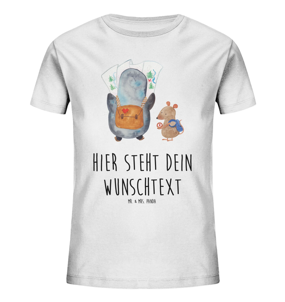 Personalisiertes Kinder T-Shirt Pinguin & Maus Wanderer Personalisiertes Kinder T-Shirt, Pinguin, Pinguine, Abenteurer, Abenteuer, Roadtrip, Ausflug, Wanderlust, wandern