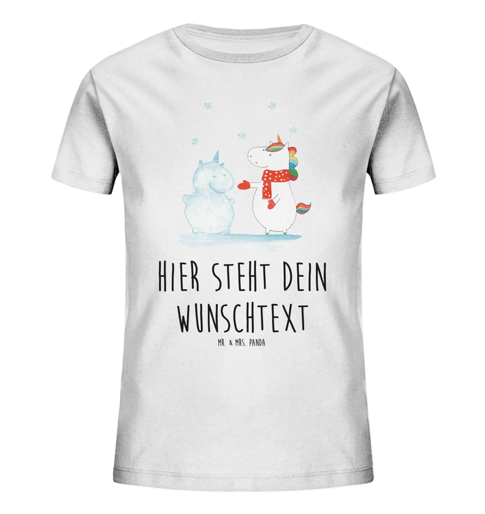 Personalisiertes Kinder T-Shirt Einhorn Schneemann Personalisiertes Kinder T-Shirt, Einhorn, Einhörner, Einhorn Deko, Pegasus, Unicorn, Schneemann, Winter, Schnee, Kuchen, Weihnachten, kalt, Mütze, Handschuhe, X-Mas