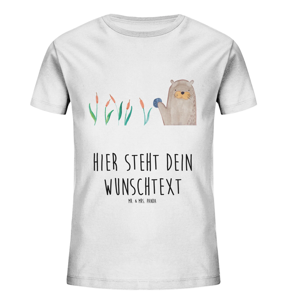 Personalisiertes Kinder T-Shirt Otter Stein Personalisiertes Kinder T-Shirt, Otter, Fischotter, Seeotter, Otter Seeotter See Otter