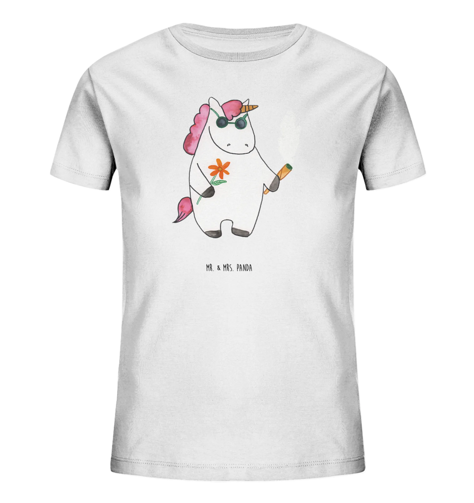 Organic Kinder T-Shirt Einhorn Woodstock Kinder T-Shirt, Kinder T-Shirt Mädchen, Kinder T-Shirt Jungen, Einhorn, Einhörner, Einhorn Deko, Unicorn, Kiffen, Joint, Zigarette, Alkohol, Party, Spaß. lustig, witzig, Woodstock