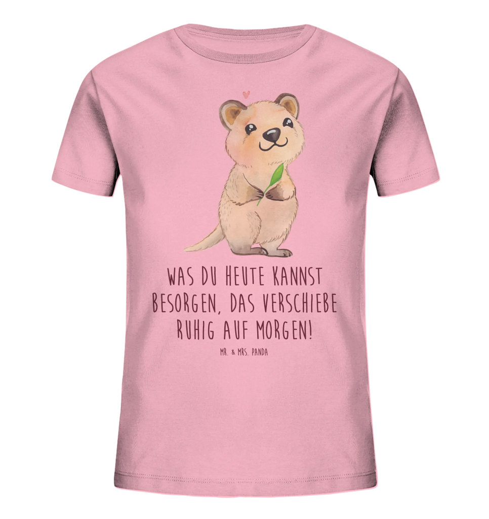 Organic Kinder T-Shirt Quokka Happy Kinder T-Shirt, Kinder T-Shirt Mädchen, Kinder T-Shirt Jungen, Tiermotive, Gute Laune, lustige Sprüche, Tiere, Quokka, Verschieben, Aufschieberitis, Lustiger Spruch, Niedliches Tier, Dinge erledigen