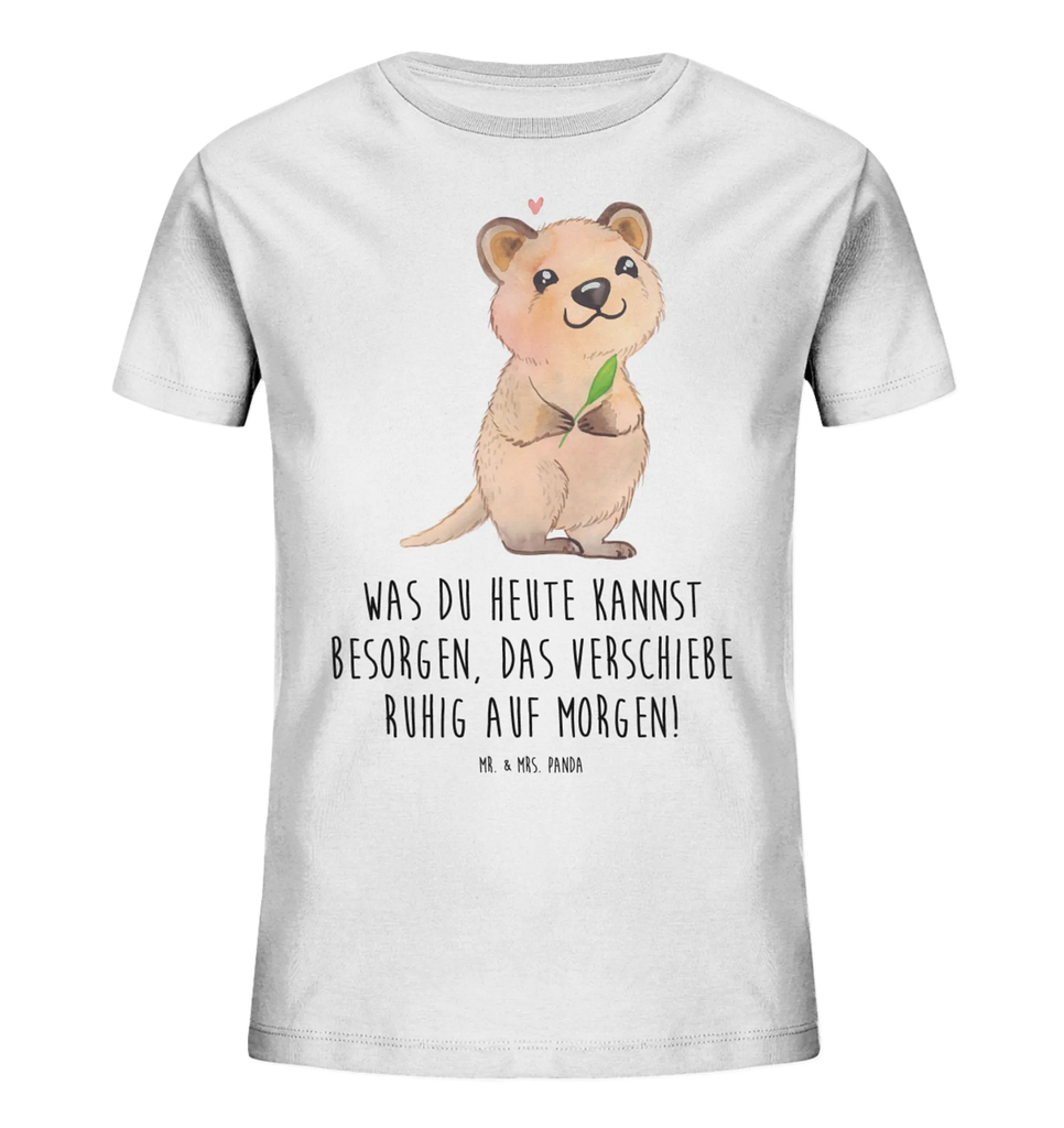 Organic Kinder T-Shirt Quokka Happy Kinder T-Shirt, Kinder T-Shirt Mädchen, Kinder T-Shirt Jungen, Tiermotive, Gute Laune, lustige Sprüche, Tiere, Quokka, Verschieben, Aufschieberitis, Lustiger Spruch, Niedliches Tier, Dinge erledigen