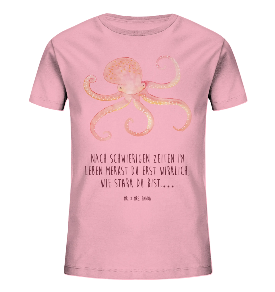 Organic Kinder T-Shirt Tintenfisch Kinder T-Shirt, Kinder T-Shirt Mädchen, Kinder T-Shirt Jungen, Tiermotive, Gute Laune, lustige Sprüche, Tiere, Meer, Meerestier, Krake, Tintenfisch, Arme, Wasser, Ozean