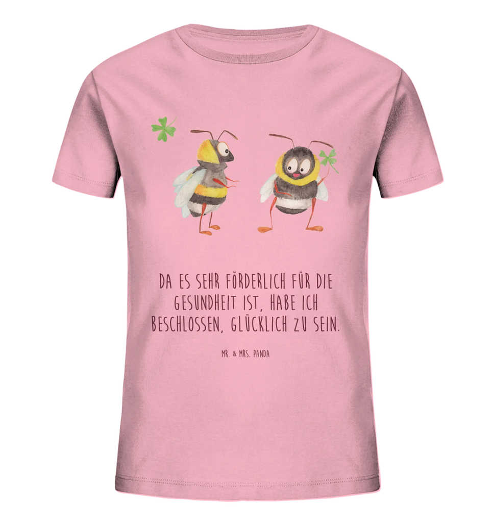 Organic Kinder T-Shirt Hummeln Kleeblatt Kinder T-Shirt, Kinder T-Shirt Mädchen, Kinder T-Shirt Jungen, Tiermotive, Gute Laune, lustige Sprüche, Tiere, Hummel, Biene, Spruch positiv, Biene Deko, Spruch schön, glücklich sein, glücklich werden, Spruch fröhlich