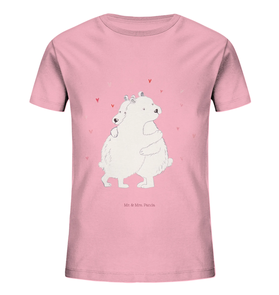 Organic Kinder T-Shirt Eisbär Umarmen Kinder T-Shirt, Kinder T-Shirt Mädchen, Kinder T-Shirt Jungen, Tiermotive, Gute Laune, lustige Sprüche, Tiere