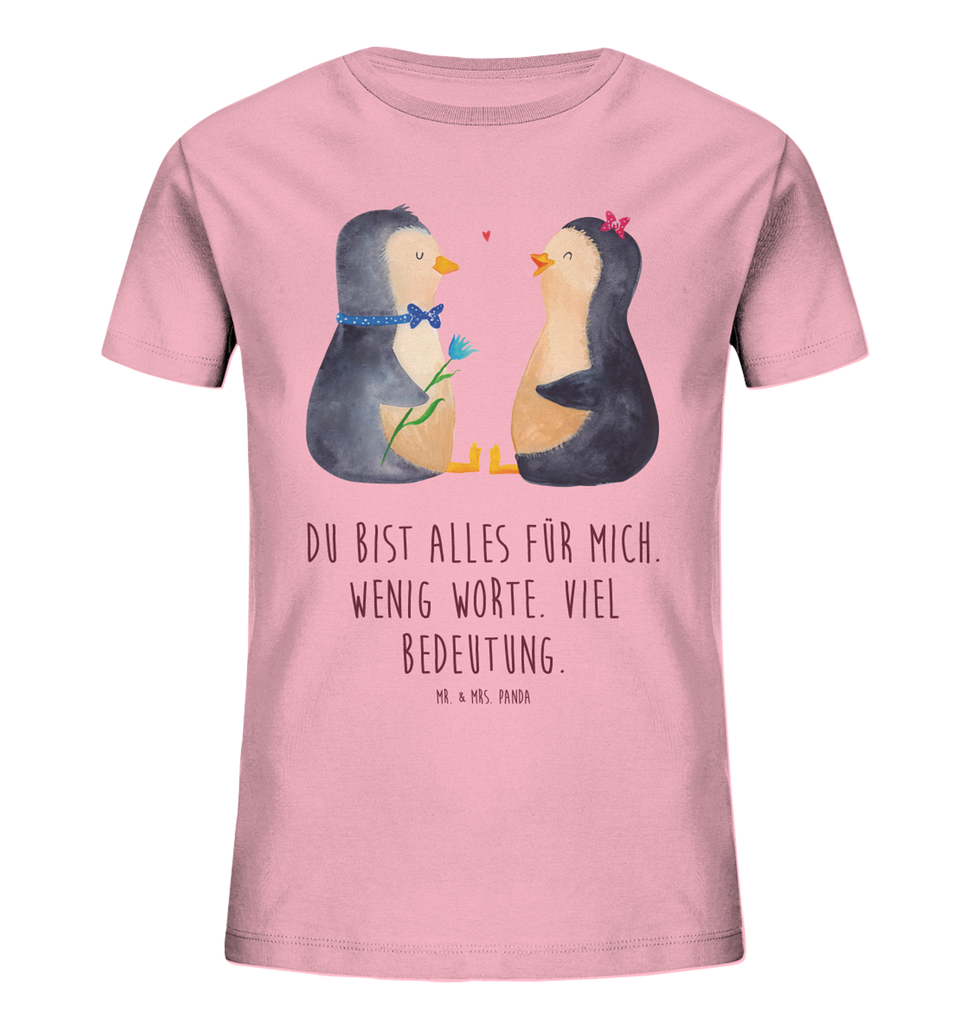 Organic Kinder T-Shirt Pinguin Pärchen Kinder T-Shirt, Kinder T-Shirt Mädchen, Kinder T-Shirt Jungen, Pinguin, Pinguine, Liebe, Liebespaar, Liebesbeweis, Liebesgeschenk, Verlobung, Jahrestag, Hochzeitstag, Hochzeit, Hochzeitsgeschenk, große Liebe, Traumpaar