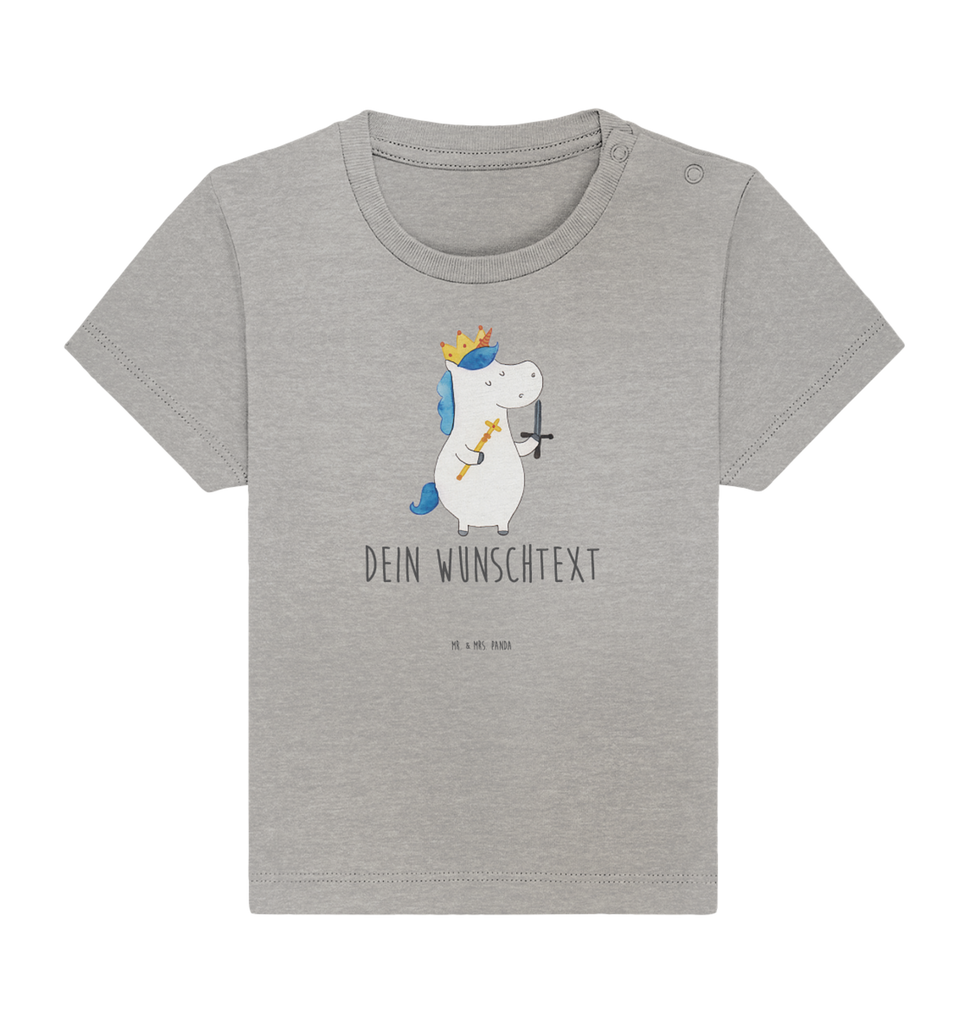 Personalisiertes Baby Shirt Einhorn König mit Schwert Personalisiertes Baby T-Shirt, Personalisiertes Jungen Baby T-Shirt, Personalisiertes Mädchen Baby T-Shirt, Personalisiertes Shirt, Einhorn, Einhörner, Einhorn Deko, Pegasus, Unicorn, König, Ritter, Mittelalter