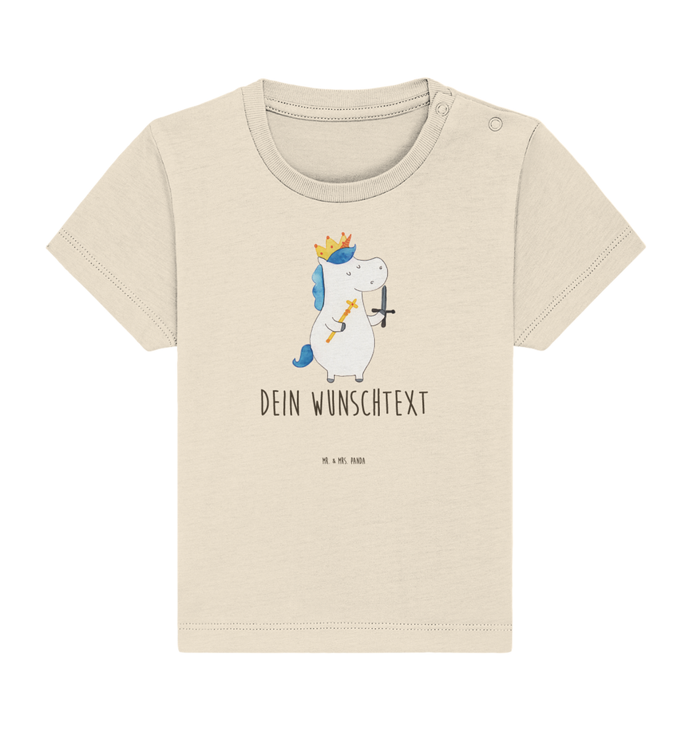 Personalisiertes Baby Shirt Einhorn König mit Schwert Personalisiertes Baby T-Shirt, Personalisiertes Jungen Baby T-Shirt, Personalisiertes Mädchen Baby T-Shirt, Personalisiertes Shirt, Einhorn, Einhörner, Einhorn Deko, Pegasus, Unicorn, König, Ritter, Mittelalter