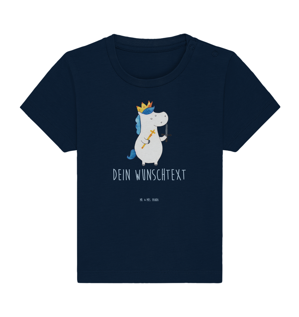 Personalisiertes Baby Shirt Einhorn König mit Schwert Personalisiertes Baby T-Shirt, Personalisiertes Jungen Baby T-Shirt, Personalisiertes Mädchen Baby T-Shirt, Personalisiertes Shirt, Einhorn, Einhörner, Einhorn Deko, Pegasus, Unicorn, König, Ritter, Mittelalter