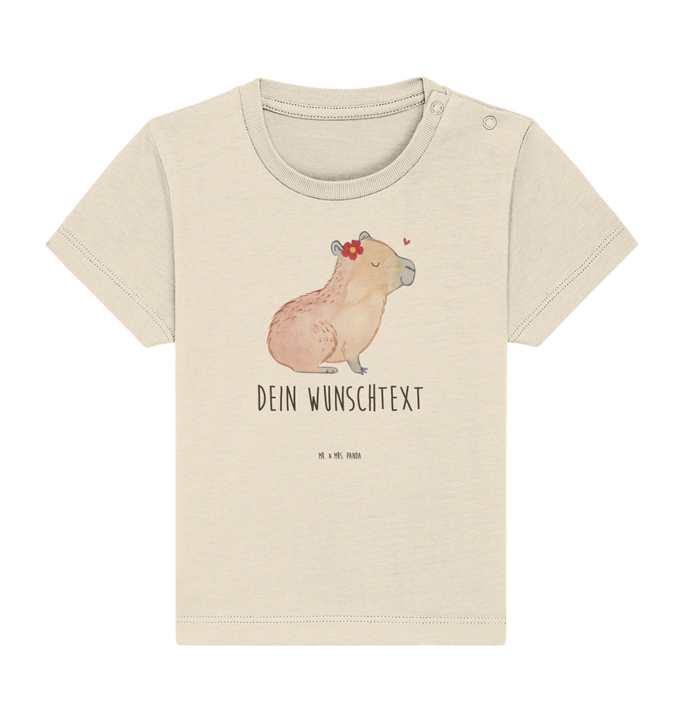 Personalisiertes Baby Shirt Capybara Blume Personalisiertes Baby T-Shirt, Personalisiertes Jungen Baby T-Shirt, Personalisiertes Mädchen Baby T-Shirt, Personalisiertes Shirt, Tiermotive, Gute Laune, lustige Sprüche, Tiere, Capybara