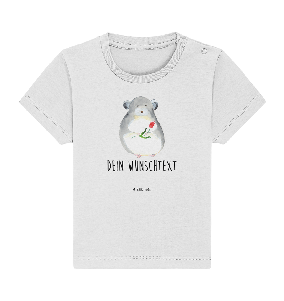 Personalisiertes Baby Shirt Chinchilla Blume Personalisiertes Baby T-Shirt, Personalisiertes Jungen Baby T-Shirt, Personalisiertes Mädchen Baby T-Shirt, Personalisiertes Shirt, Tiermotive, Gute Laune, lustige Sprüche, Tiere, Chinchilla, Chinchillas, Liebeskummer, Kummer, Depressionen, traurig sein, Chaos, Glücklichsein, Büro, Büroalltag