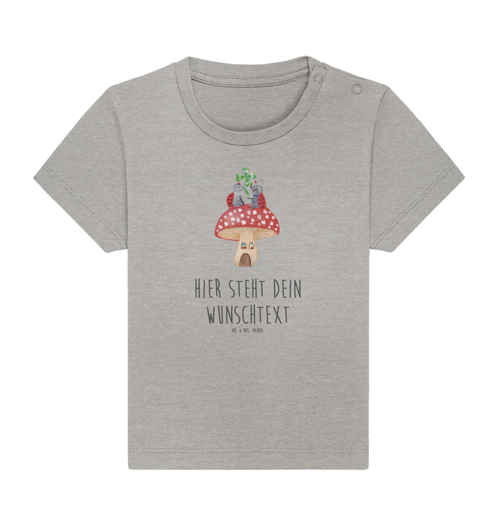 Personalisiertes Baby Shirt Marienkäfer Fliegenpilz Personalisiertes Baby T-Shirt, Personalisiertes Jungen Baby T-Shirt, Personalisiertes Mädchen Baby T-Shirt, Personalisiertes Shirt, Tiermotive, Gute Laune, lustige Sprüche, Tiere, Haus, Wohnung, zuhause, Fliegenpilz, Marienkäfer, Fleigenpilzhaus