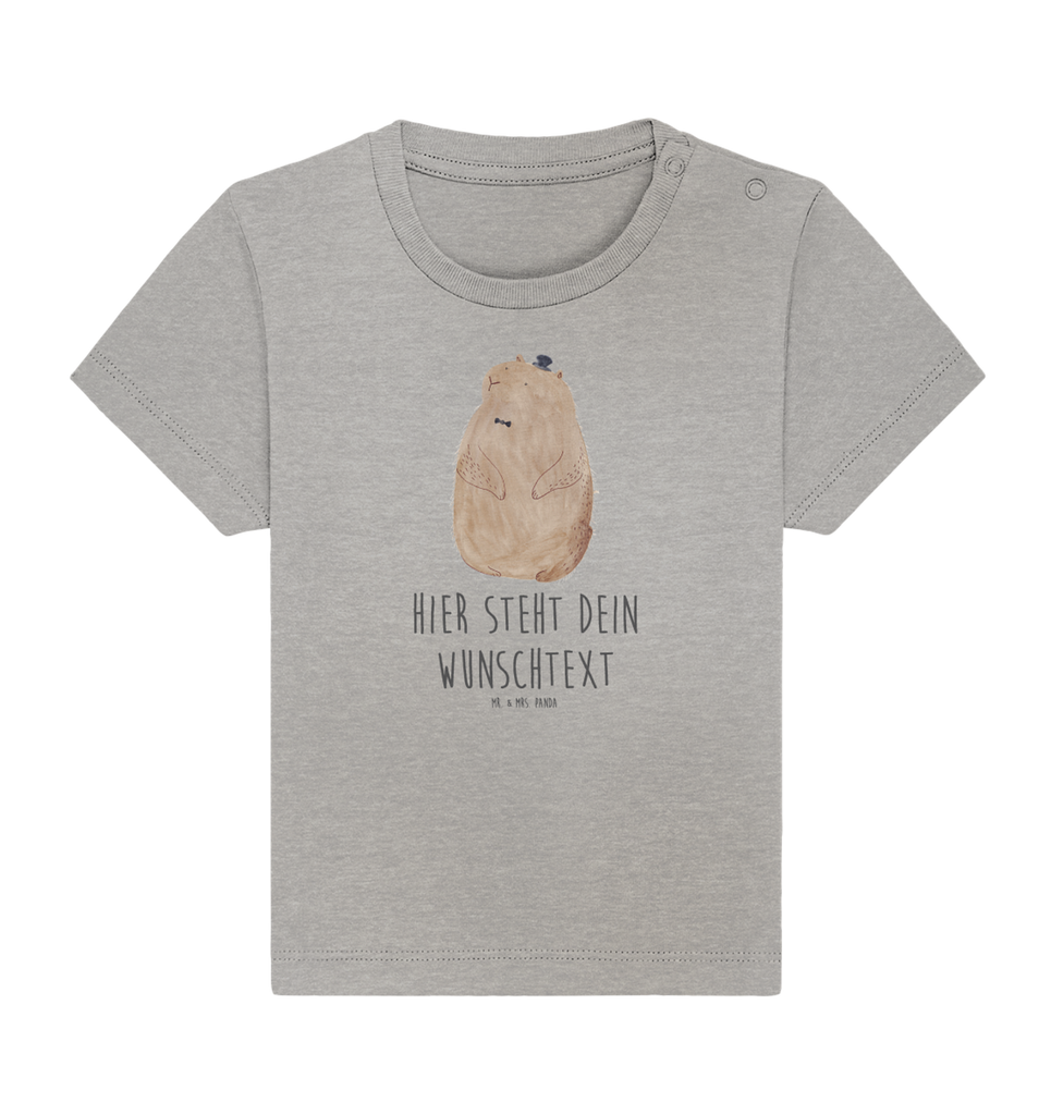 Personalisiertes Baby Shirt Murmeltier Personalisiertes Baby T-Shirt, Personalisiertes Jungen Baby T-Shirt, Personalisiertes Mädchen Baby T-Shirt, Personalisiertes Shirt, Tiermotive, Gute Laune, lustige Sprüche, Tiere, Murmeltier, Knigge, Fröhlichkeit, Freundlichkeit, Respekt, Anstand