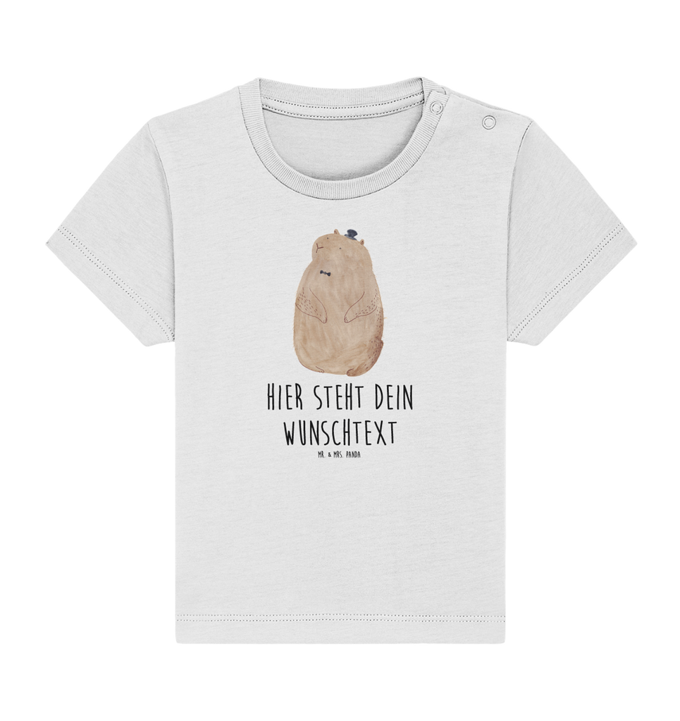 Personalisiertes Baby Shirt Murmeltier Personalisiertes Baby T-Shirt, Personalisiertes Jungen Baby T-Shirt, Personalisiertes Mädchen Baby T-Shirt, Personalisiertes Shirt, Tiermotive, Gute Laune, lustige Sprüche, Tiere, Murmeltier, Knigge, Fröhlichkeit, Freundlichkeit, Respekt, Anstand