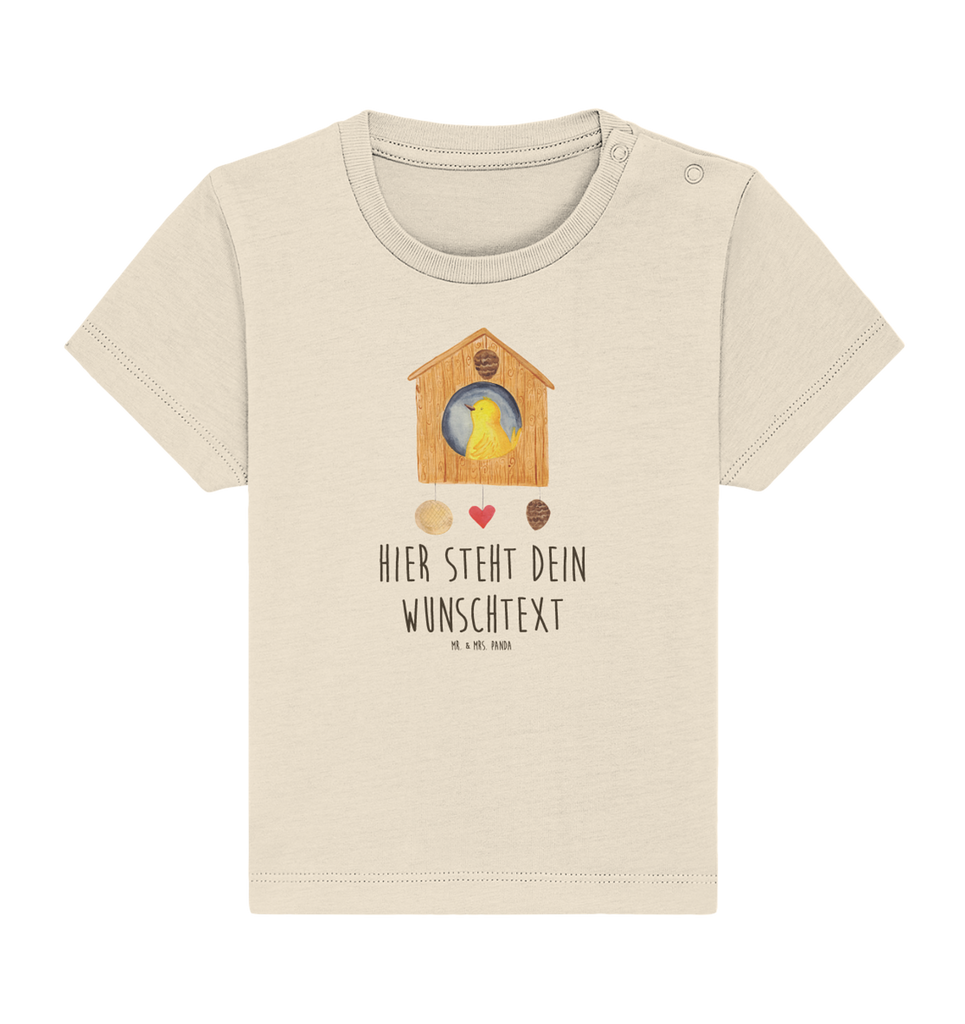 Personalisiertes Baby Shirt Vogel Haus Personalisiertes Baby T-Shirt, Personalisiertes Jungen Baby T-Shirt, Personalisiertes Mädchen Baby T-Shirt, Personalisiertes Shirt, Tiermotive, Gute Laune, lustige Sprüche, Tiere, Vogel, Vögel, Vogelhaus, Vogelhäuschen, Home sweet home, Zuhause, Nest, Eigenheim, Familie, Wohnung, Haus, unser Haus, Lieblingsort, Castle