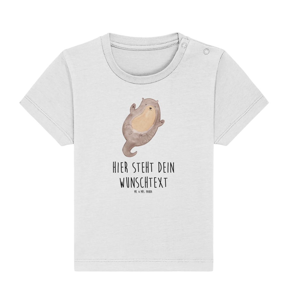 Personalisiertes Baby Shirt Otter Umarmen Personalisiertes Baby T-Shirt, Personalisiertes Jungen Baby T-Shirt, Personalisiertes Mädchen Baby T-Shirt, Personalisiertes Shirt, Otter, Fischotter, Seeotter, Otter Seeotter See Otter