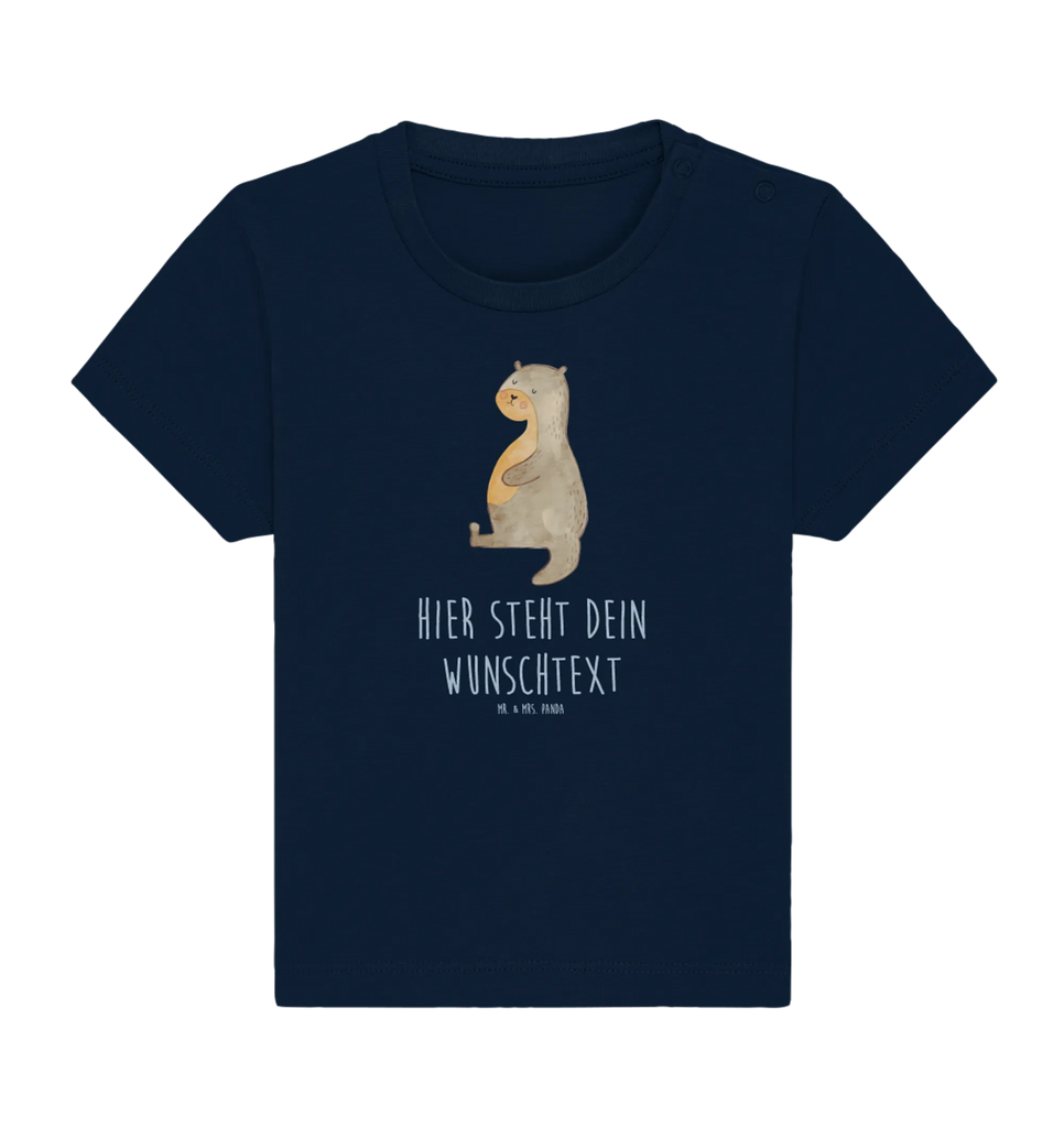 Personalisiertes Baby Shirt Otter Bauch Personalisiertes Baby T-Shirt, Personalisiertes Jungen Baby T-Shirt, Personalisiertes Mädchen Baby T-Shirt, Personalisiertes Shirt, Otter, Fischotter, Seeotter, Otter Seeotter See Otter