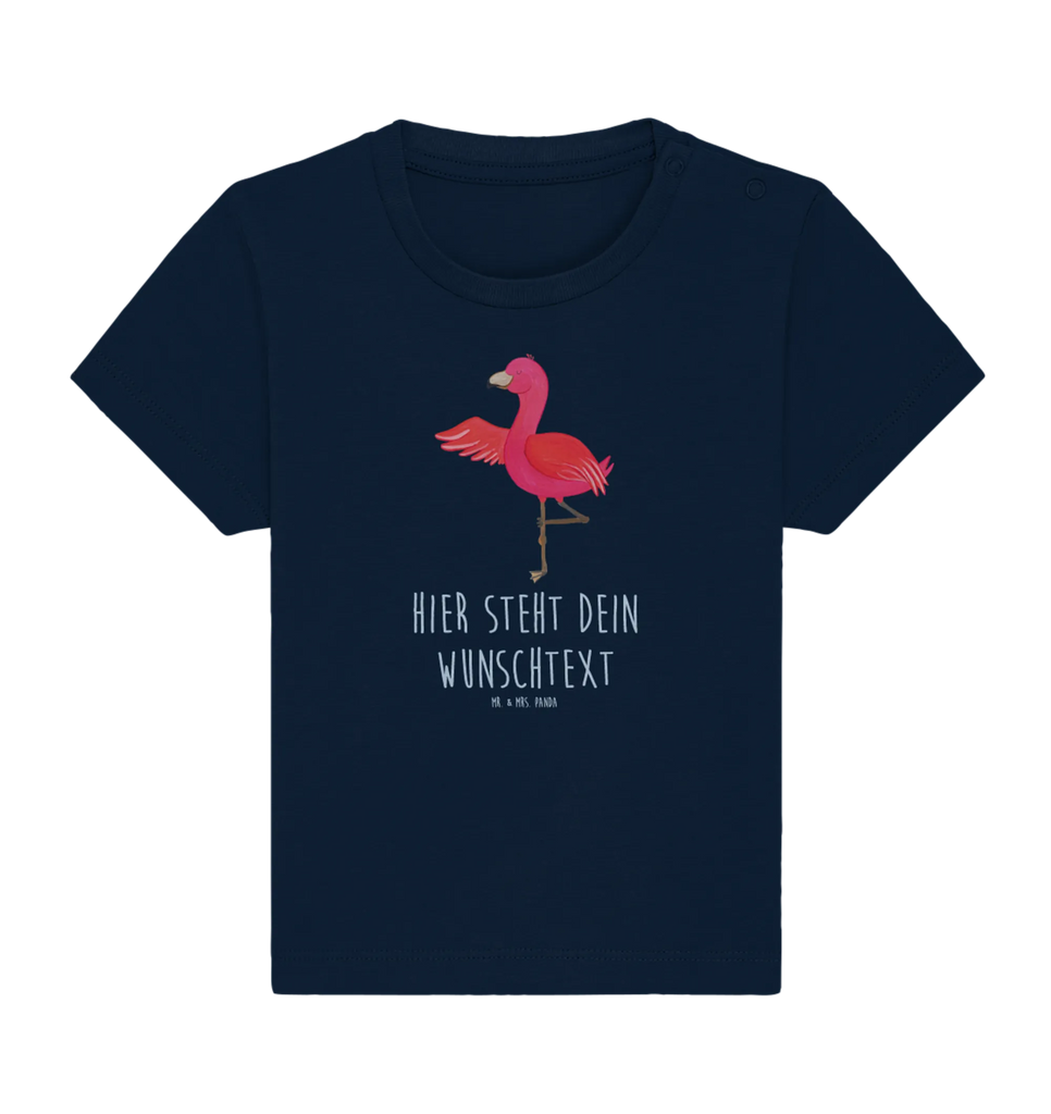 Personalisiertes Baby Shirt Flamingo Yoga Personalisiertes Baby T-Shirt, Personalisiertes Jungen Baby T-Shirt, Personalisiertes Mädchen Baby T-Shirt, Personalisiertes Shirt, Flamingo, Vogel, Yoga, Namaste, Achtsamkeit, Yoga-Übung, Entspannung, Ärger, Aufregen, Tiefenentspannung