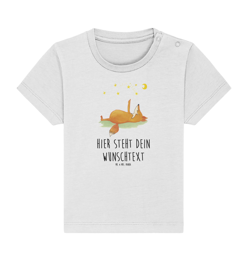 Personalisiertes Baby Shirt Fuchs Sterne Personalisiertes Baby T-Shirt, Personalisiertes Jungen Baby T-Shirt, Personalisiertes Mädchen Baby T-Shirt, Personalisiertes Shirt, Fuchs, Füchse, tröstende Worte, Spruch positiv, Spruch schön, Romantik, Always Look on the Bright Side of Life