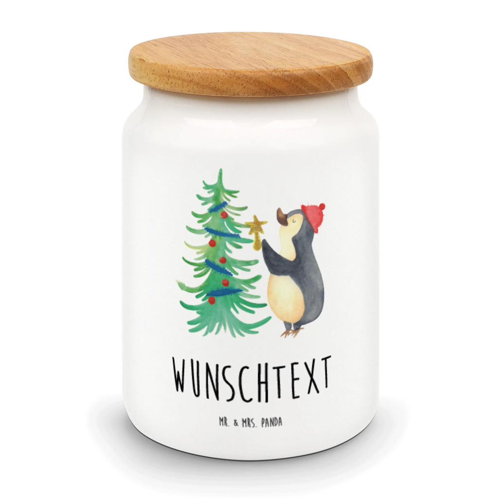 Personalisierte Vorratsdose Pinguin Weihnachtsbaum Personalisierte Vorratsdose, Personalisierte Keksdose, Personalisierte Keramikdose, Personalisierte Leckerlidose, Personalisierte Dose, Personalisierter Vorratsbehälter, Personalisierte Aufbewahrungsdose, Winter, Weihnachten, Weihnachtsdeko, Nikolaus, Advent, Heiligabend, Wintermotiv, Pinguin