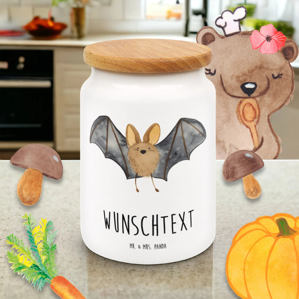 Personalisierte Vorratsdose Fledermaus Flügel Personalisierte Vorratsdose, Personalisierte Keksdose, Personalisierte Keramikdose, Personalisierte Leckerlidose, Personalisierte Dose, Personalisierter Vorratsbehälter, Personalisierte Aufbewahrungsdose, Tiermotive, Gute Laune, lustige Sprüche, Tiere