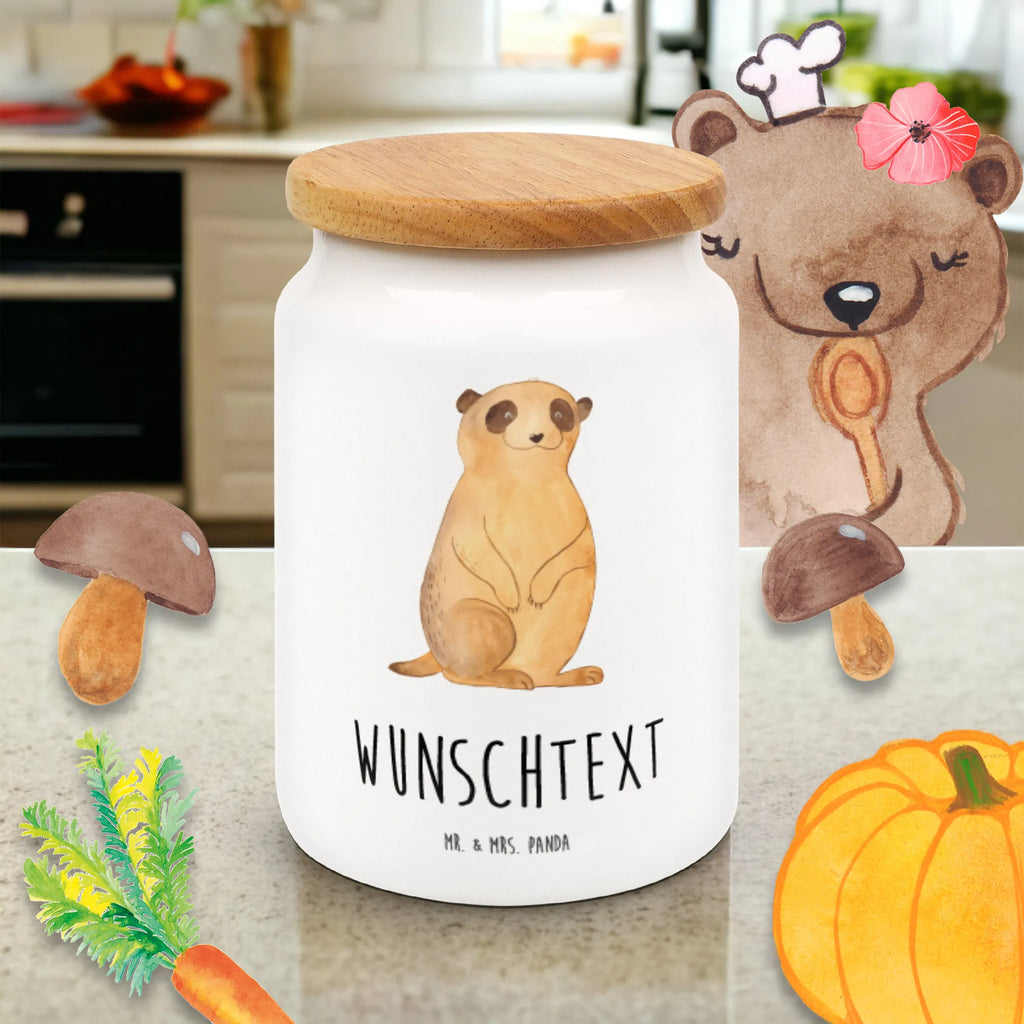 Personalisierte Vorratsdose Erdmännchen Personalisierte Vorratsdose, Personalisierte Keksdose, Personalisierte Keramikdose, Personalisierte Leckerlidose, Personalisierte Dose, Personalisierter Vorratsbehälter, Personalisierte Aufbewahrungsdose, Afrika, Wildtiere, Erdmännchen, Reisen, Spruch, Weltreise, Afrikareise, Roadtrip, Traveling