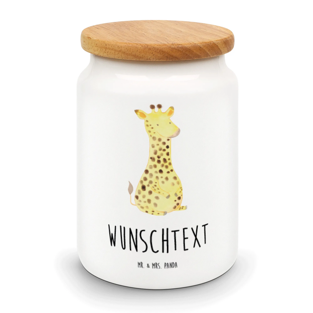 Personalisierte Vorratsdose Giraffe Zufrieden Personalisierte Vorratsdose, Personalisierte Keksdose, Personalisierte Keramikdose, Personalisierte Leckerlidose, Personalisierte Dose, Personalisierter Vorratsbehälter, Personalisierte Aufbewahrungsdose, Afrika, Wildtiere, Giraffe, Zufrieden, Glück, Abenteuer