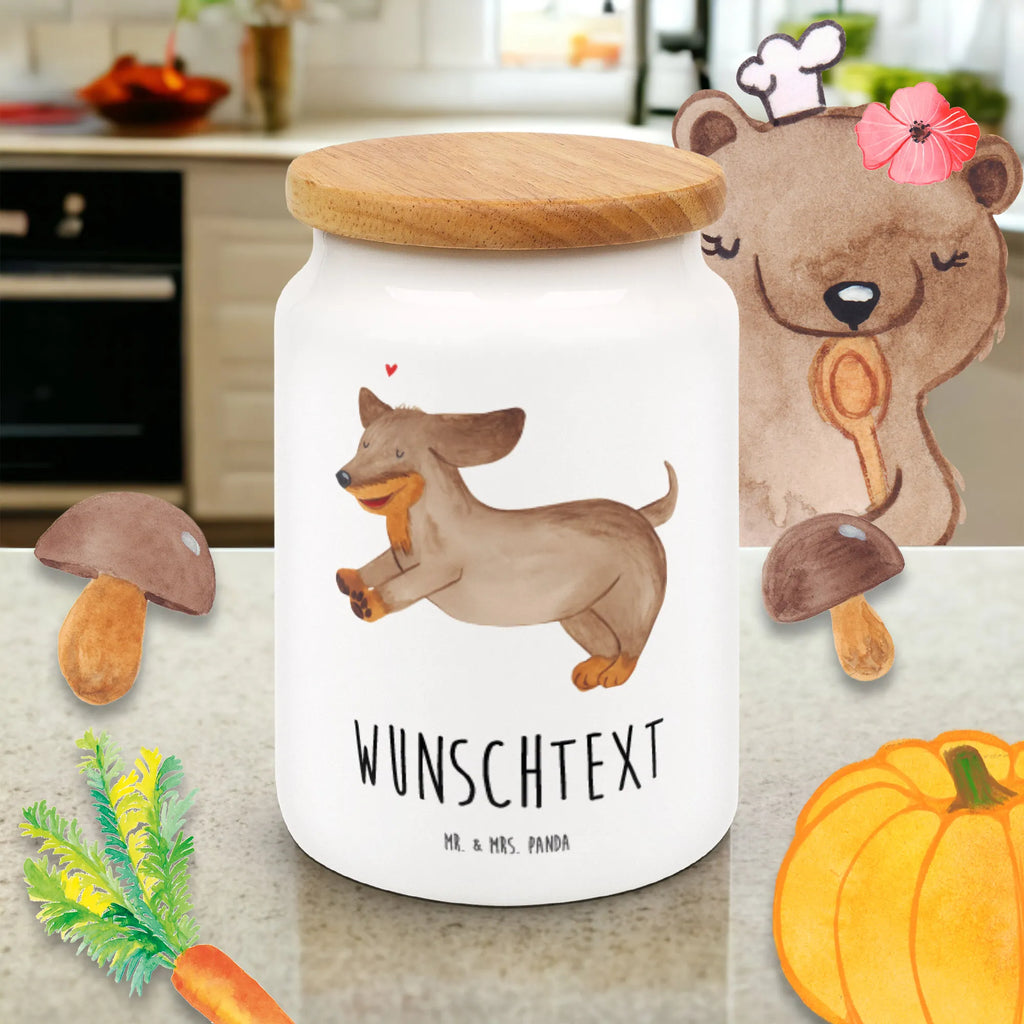 Personalisierte Vorratsdose Hund Dackel fröhlich Personalisierte Vorratsdose, Personalisierte Keksdose, Personalisierte Keramikdose, Personalisierte Leckerlidose, Personalisierte Dose, Personalisierter Vorratsbehälter, Personalisierte Aufbewahrungsdose, Hund, Hundemotiv, Haustier, Hunderasse, Tierliebhaber, Hundebesitzer, Sprüche, Hunde, Dackel, Dachshund, happy dog