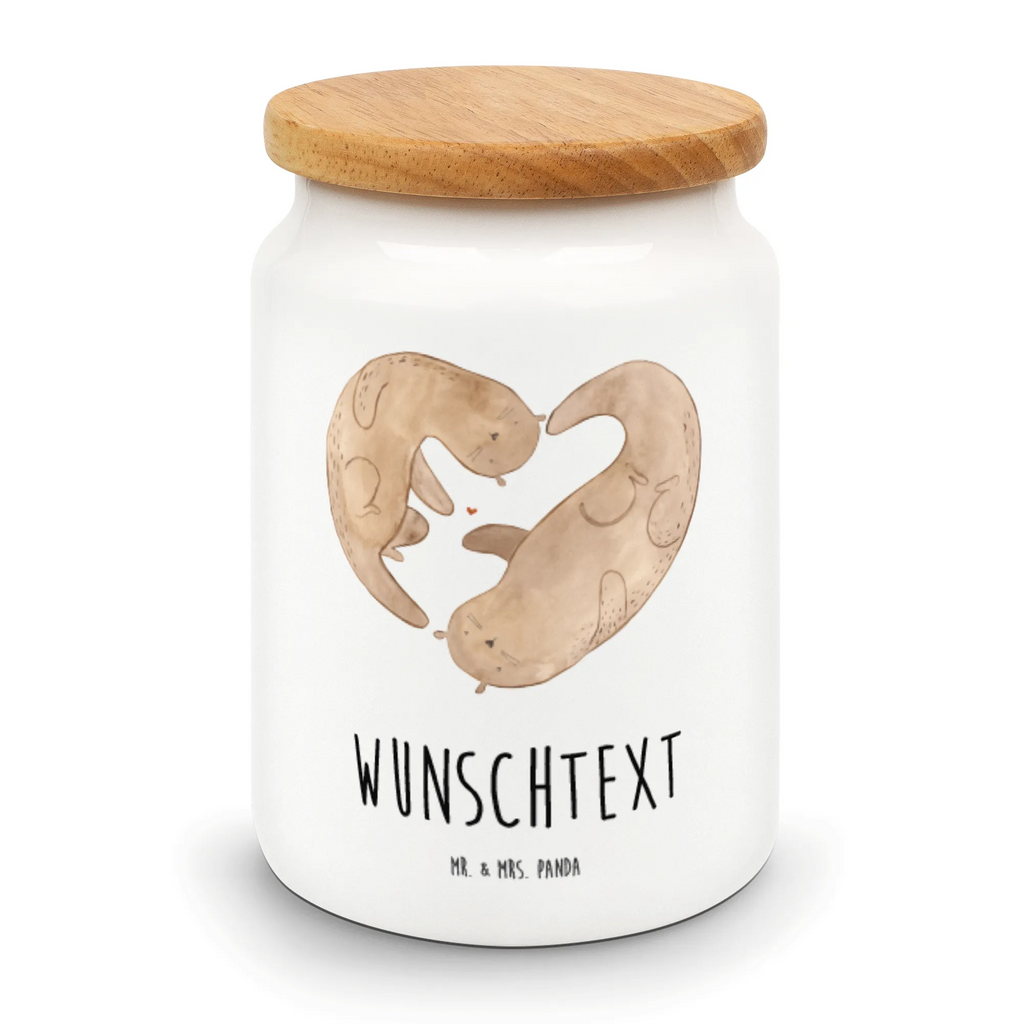 Personalisierte Vorratsdose Otter Herz Personalisierte Vorratsdose, Personalisierte Keksdose, Personalisierte Keramikdose, Personalisierte Leckerlidose, Personalisierte Dose, Personalisierter Vorratsbehälter, Personalisierte Aufbewahrungsdose, Otter, Fischotter, Seeotter, Liebe, Herz, Liebesbeweis, Liebesgeschenk, Bessere Hälfte, Love you, Jahrestag, Hochzeitstag, Verlobung, gemeinsames Leben