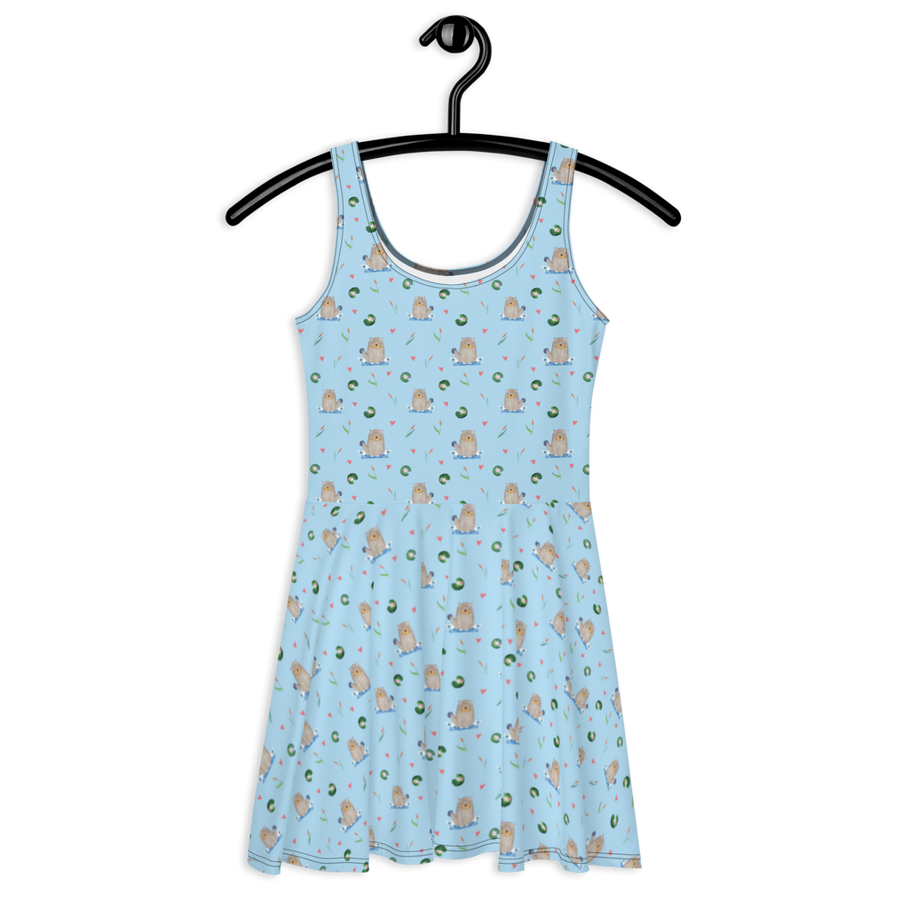 Sommerkleid Otter Stein Muster Sommerkleid, Kleid, Skaterkleid, Otter, Fischotter, Seeotter, Otter Seeotter See Otter