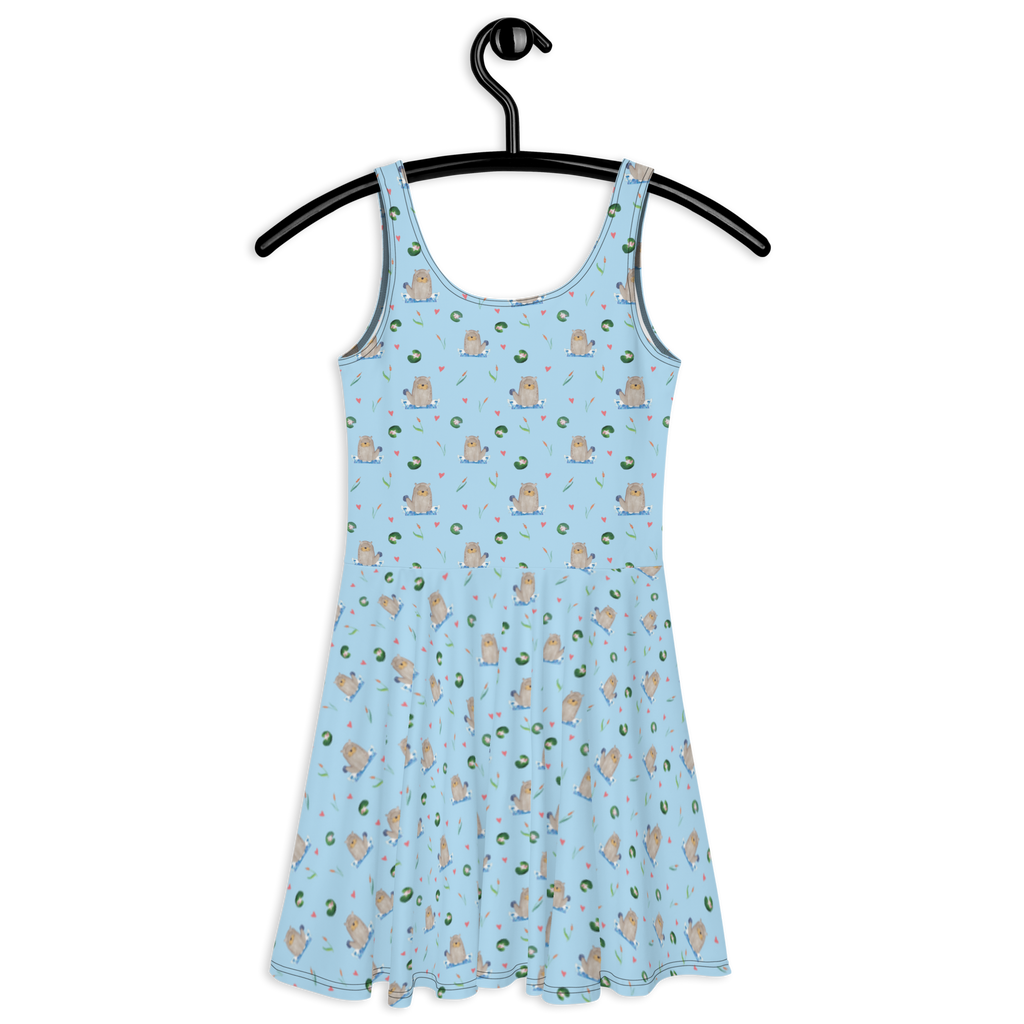 Sommerkleid Otter Stein Muster Sommerkleid, Kleid, Skaterkleid, Otter, Fischotter, Seeotter, Otter Seeotter See Otter