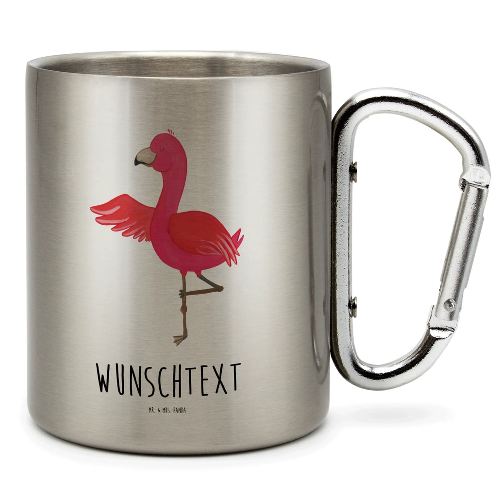 Personalisierter Edelstahlbecher Flamingo Yoga Personalisierte Edelstahltasse, Personalisierter Edelstahlbecher, Personalisierter Outdoor Becher, Personalisierte Outdoor Tasse, Flamingo, Vogel, Yoga, Namaste, Achtsamkeit, Yoga-Übung, Entspannung, Ärger, Aufregen, Tiefenentspannung