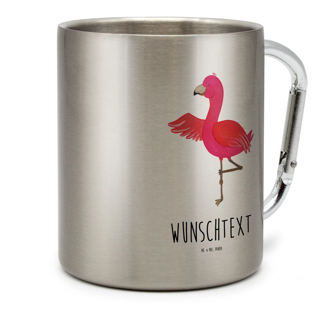 Personalisierter Edelstahlbecher Flamingo Yoga Personalisierte Edelstahltasse, Personalisierter Edelstahlbecher, Personalisierter Outdoor Becher, Personalisierte Outdoor Tasse, Flamingo, Vogel, Yoga, Namaste, Achtsamkeit, Yoga-Übung, Entspannung, Ärger, Aufregen, Tiefenentspannung