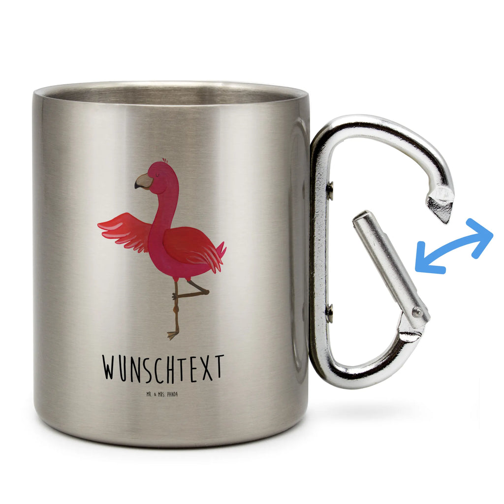 Personalisierter Edelstahlbecher Flamingo Yoga Personalisierte Edelstahltasse, Personalisierter Edelstahlbecher, Personalisierter Outdoor Becher, Personalisierte Outdoor Tasse, Flamingo, Vogel, Yoga, Namaste, Achtsamkeit, Yoga-Übung, Entspannung, Ärger, Aufregen, Tiefenentspannung