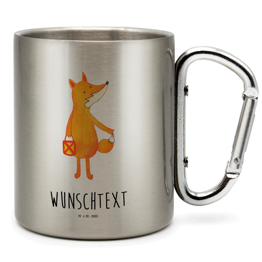 Personalisierter Edelstahlbecher Fuchs Laterne Personalisierte Edelstahltasse, Personalisierter Edelstahlbecher, Personalisierter Outdoor Becher, Personalisierte Outdoor Tasse, Fuchs, Füchse, Spruch trösten, Liebeskummer Spruch, Laterne, Sankt Martin, Laternenumzug, Aufmuntern, Cäsar Otto Hugo Flaischlen