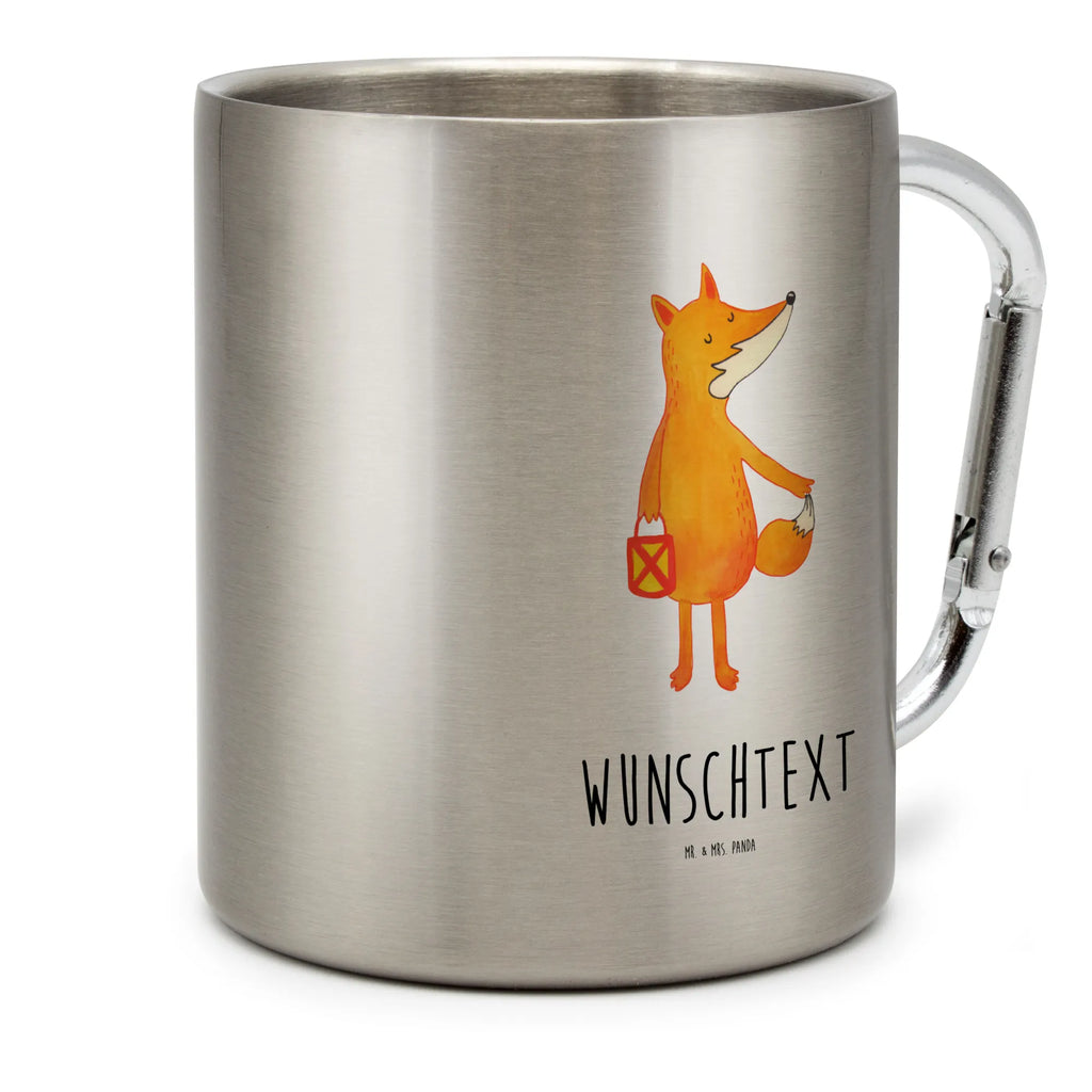 Personalisierter Edelstahlbecher Fuchs Laterne Personalisierte Edelstahltasse, Personalisierter Edelstahlbecher, Personalisierter Outdoor Becher, Personalisierte Outdoor Tasse, Fuchs, Füchse, Spruch trösten, Liebeskummer Spruch, Laterne, Sankt Martin, Laternenumzug, Aufmuntern, Cäsar Otto Hugo Flaischlen