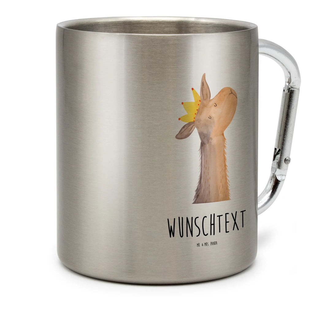 Personalisierter Edelstahlbecher Lamakopf König Personalisierte Edelstahltasse, Personalisierter Edelstahlbecher, Personalisierter Outdoor Becher, Personalisierte Outdoor Tasse, Lama, Alpaka, Lamas, König, Königin, Freundin, Mama, Papa, Büro Kollege, Kollegin, Chef, Vorgesetzter, Abi, Abitur